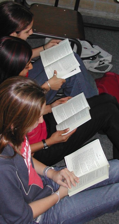 Girls reading